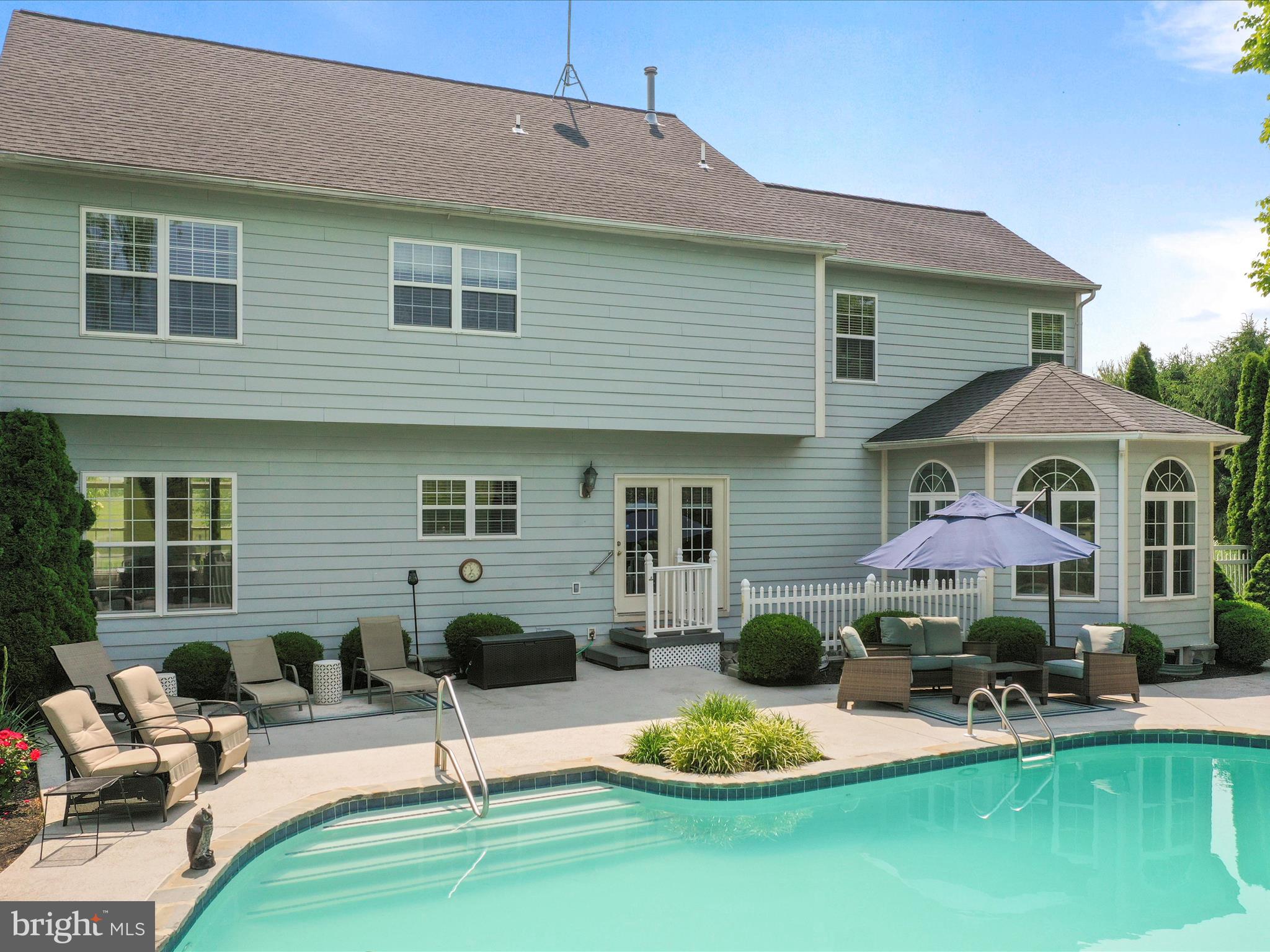 1881 Welltown Road Clear Brook, VA 22624 - Photo 54 of 78 a view of a house with backyard sitting area and swimming pool