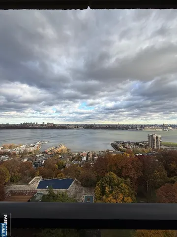 a view of balcony with ocean view