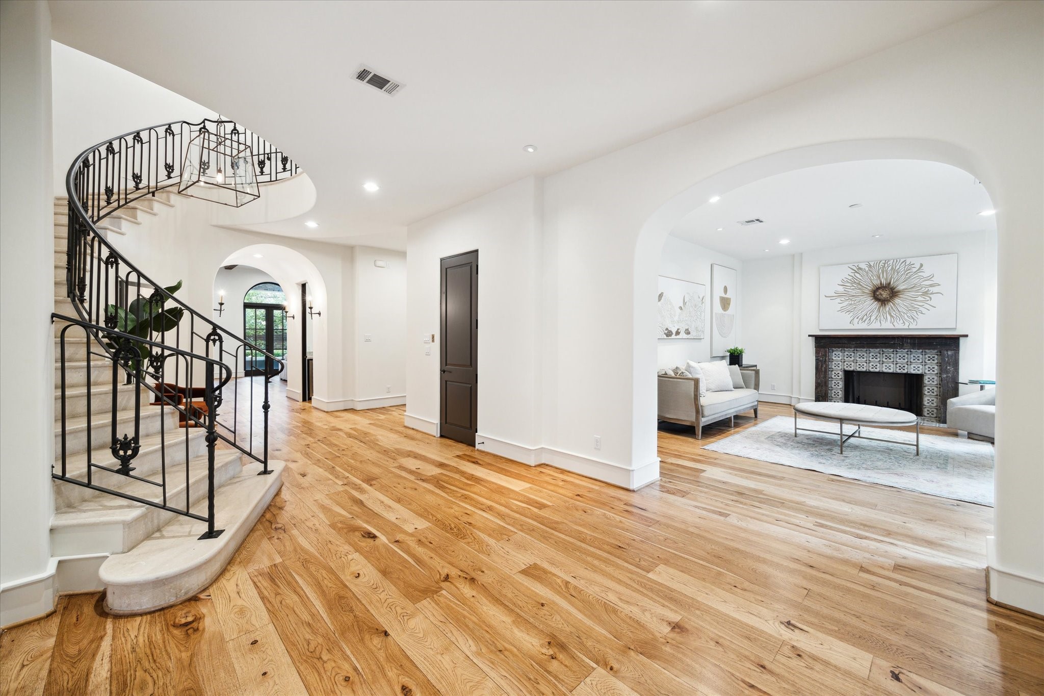 5309 Cherokee Street Houston, TX 77005 - Photo 24 of 40 a view of a livingroom with furniture and a fireplace