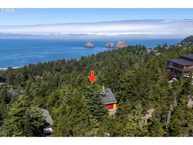 a view of a city with sunset view