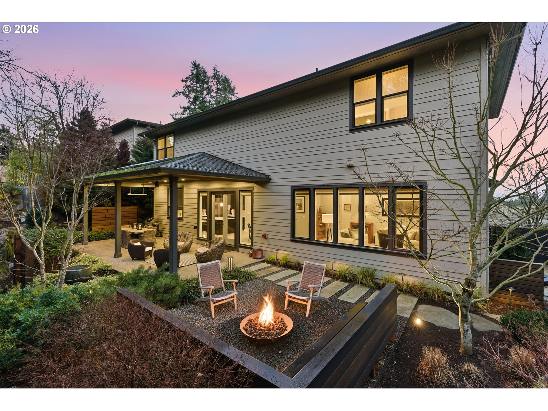 2123 South Military Road Portland, OR 97219 - Photo 3 of 47 a house view with a sitting space fire pit and outdoor space