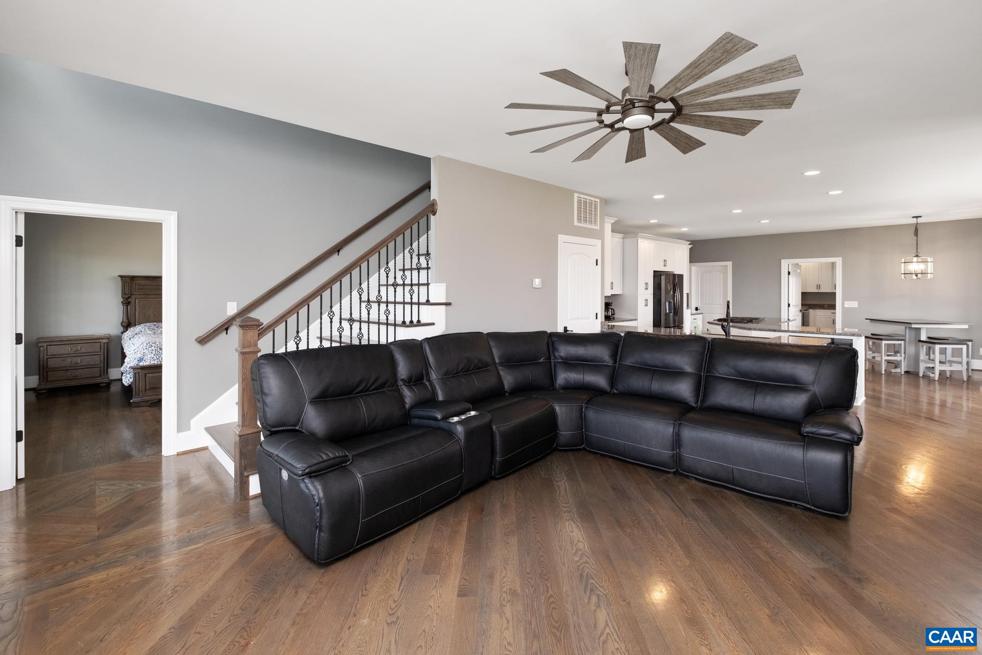 728 Long Meadow Road Fishersville, VA 22939 - Photo 11 of 52 a living room with furniture and a wooden floor