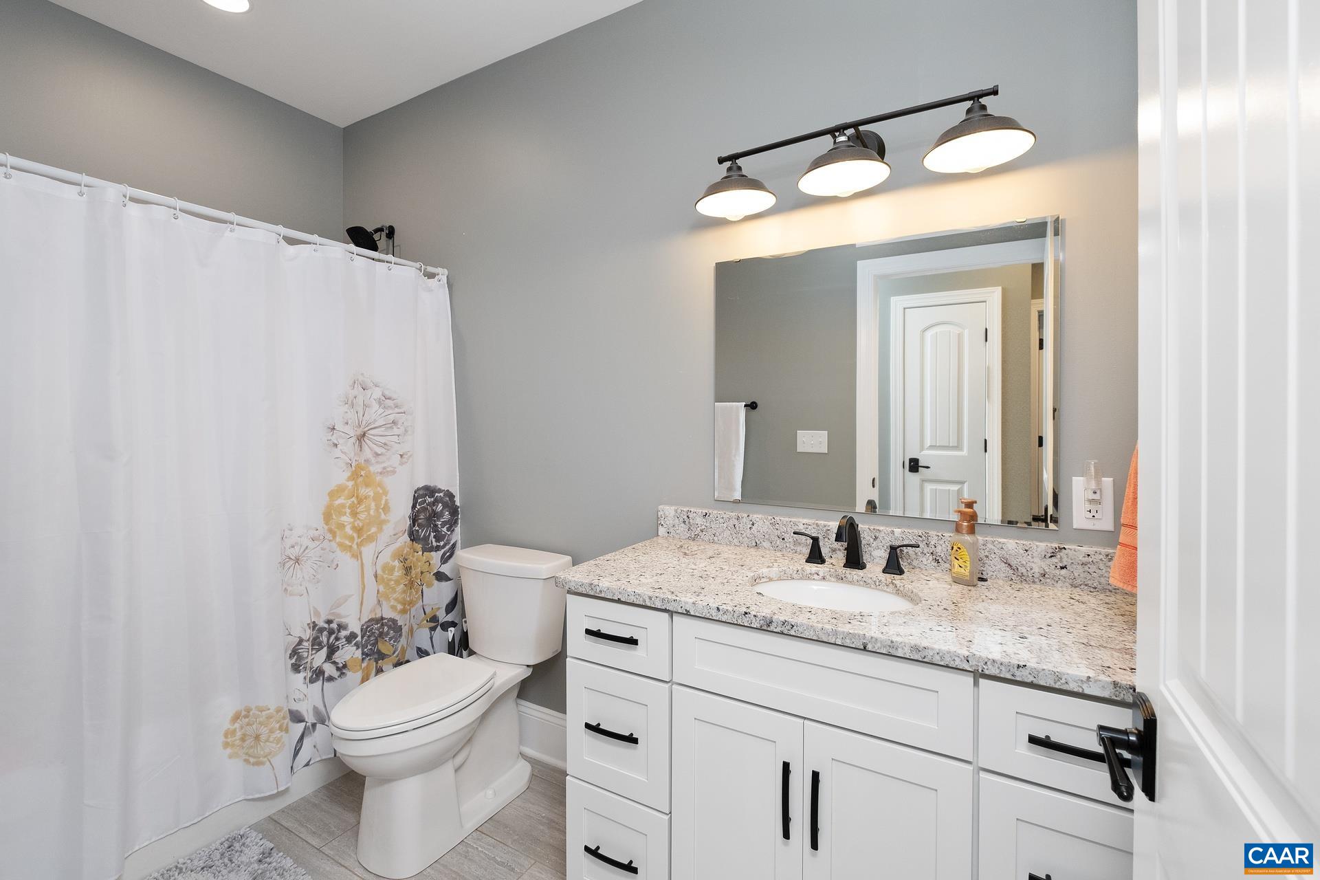 728 Long Meadow Road Fishersville, VA 22939 - Photo 23 of 52 a bathroom with a granite countertop sink mirror vanity and toilet