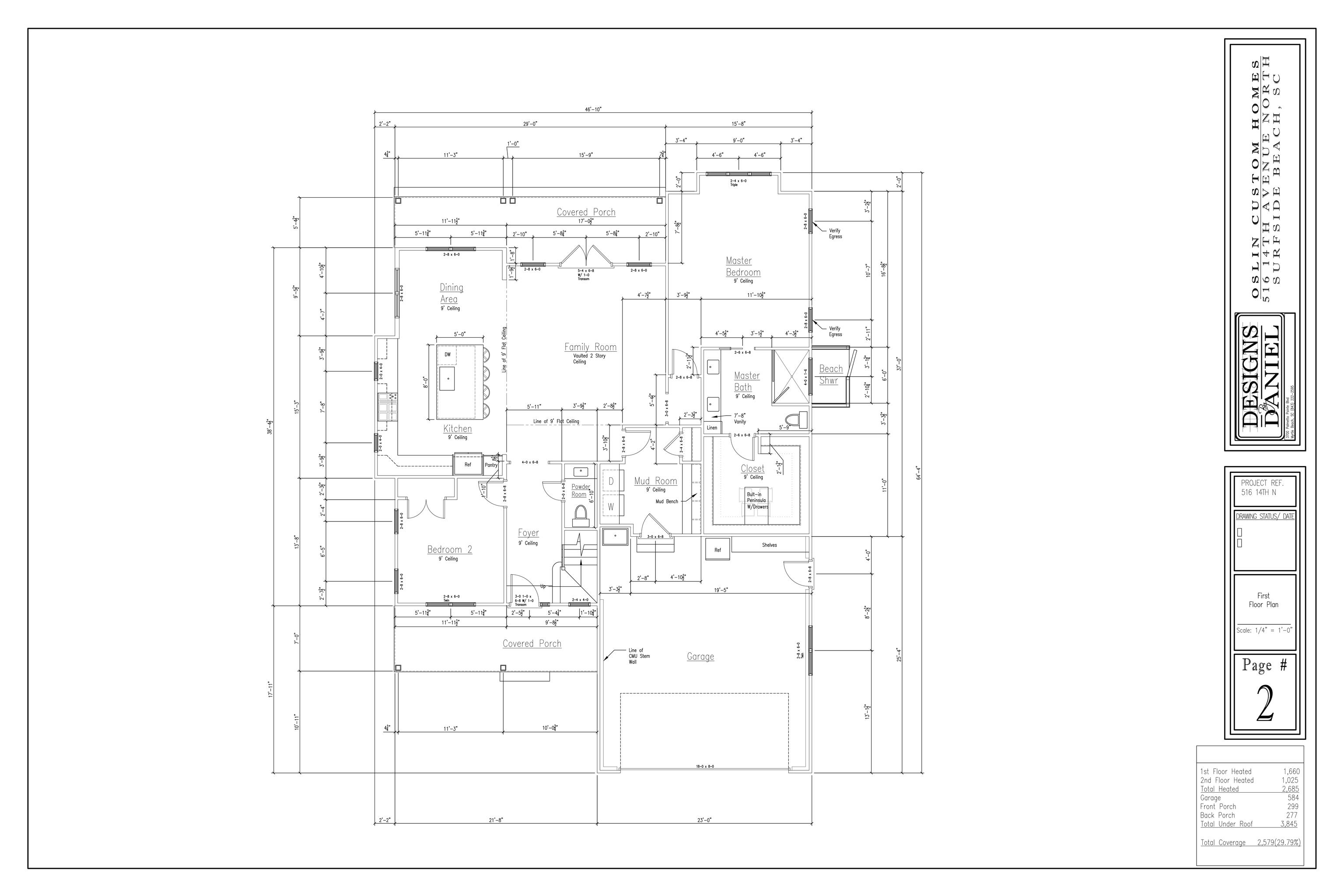 516 14th Avenue North Surfside Beach, SC 29575 - Photo 5 of 5 View of property floor plan