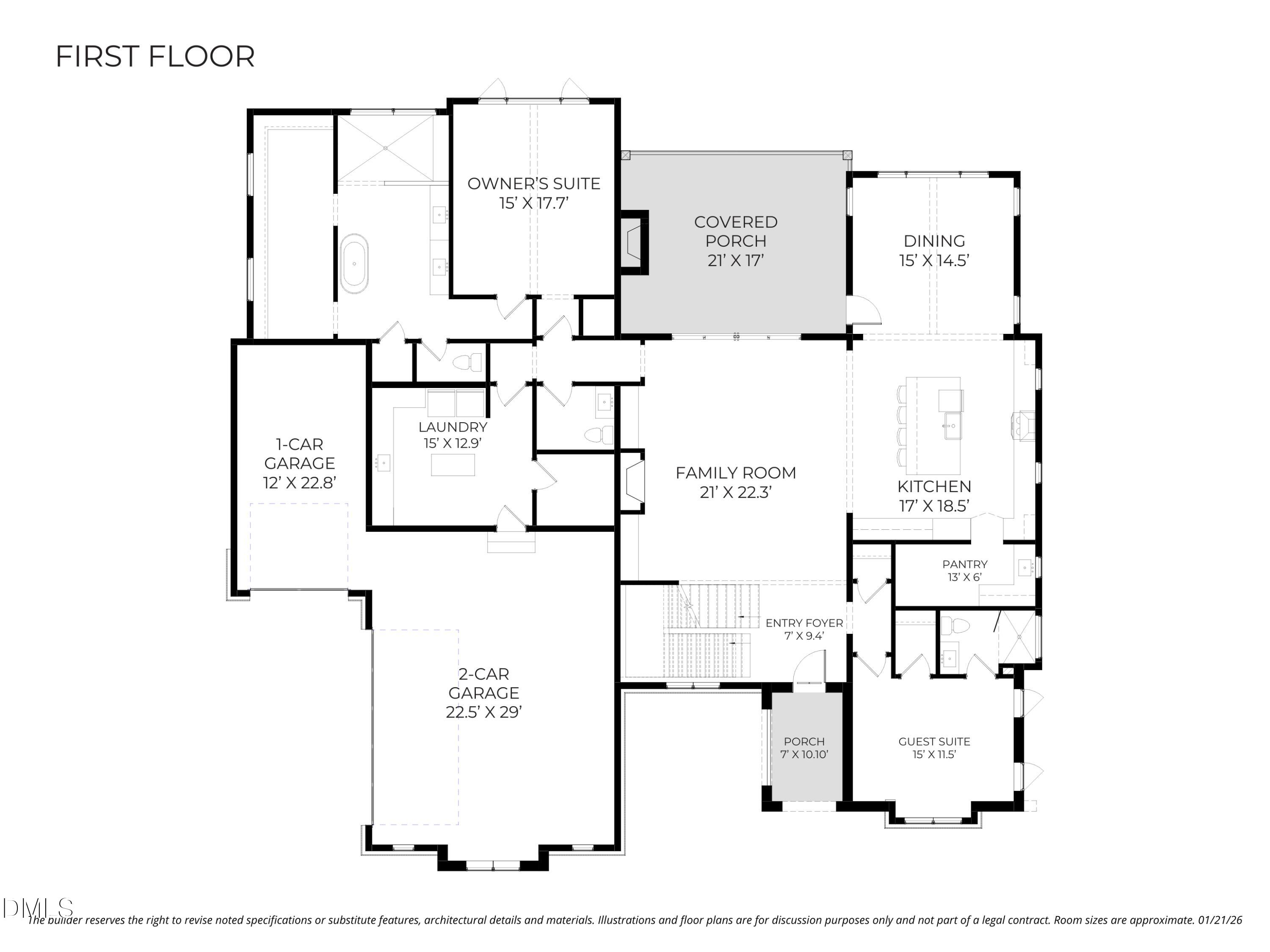 1725 Legacy Ridge Lane Wake Forest, NC 27587 - Photo 7 of 11 First Floor