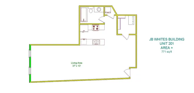 $1,095 | 936 Broad Street, Unit 201, Augusta, GA 30901