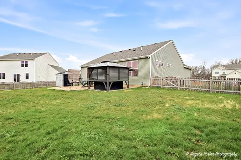 a house view with a garden space