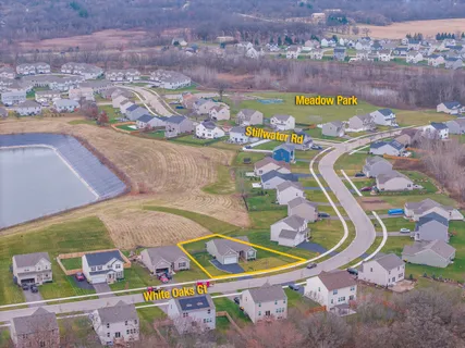an aerial view of a city