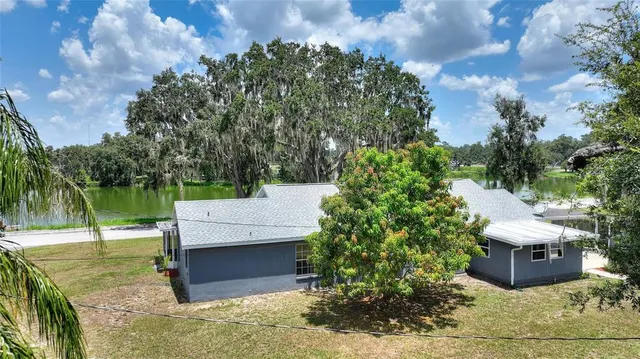 aerial view of a house