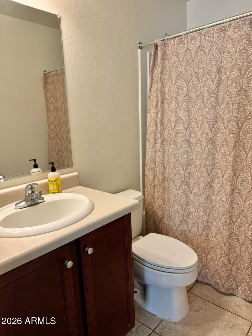 3555 East Michelle Way Gilbert, AZ 85234 - Photo 15 of 18 a bathroom with a sink a toilet and a mirror