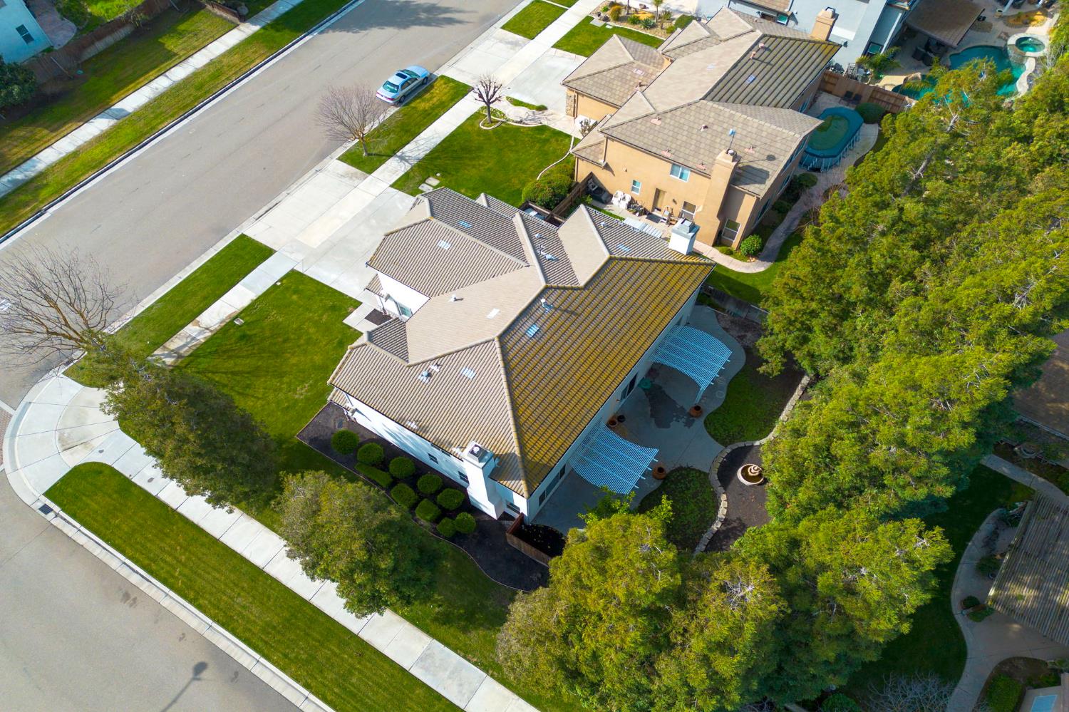 243 John Kamps Way Ripon, CA 95366 - Photo 53 of 62 an aerial view of a house with a garden