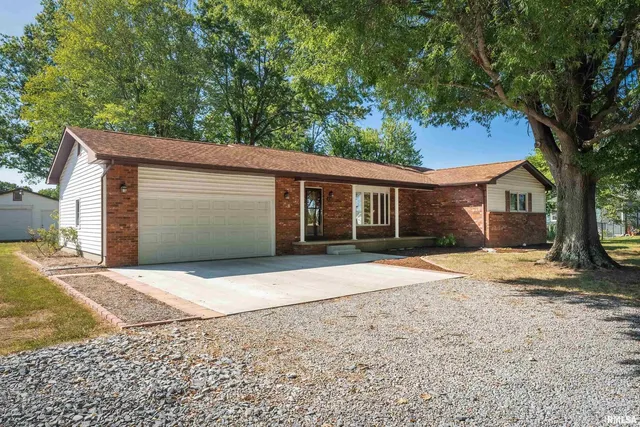 a house with trees in front of it