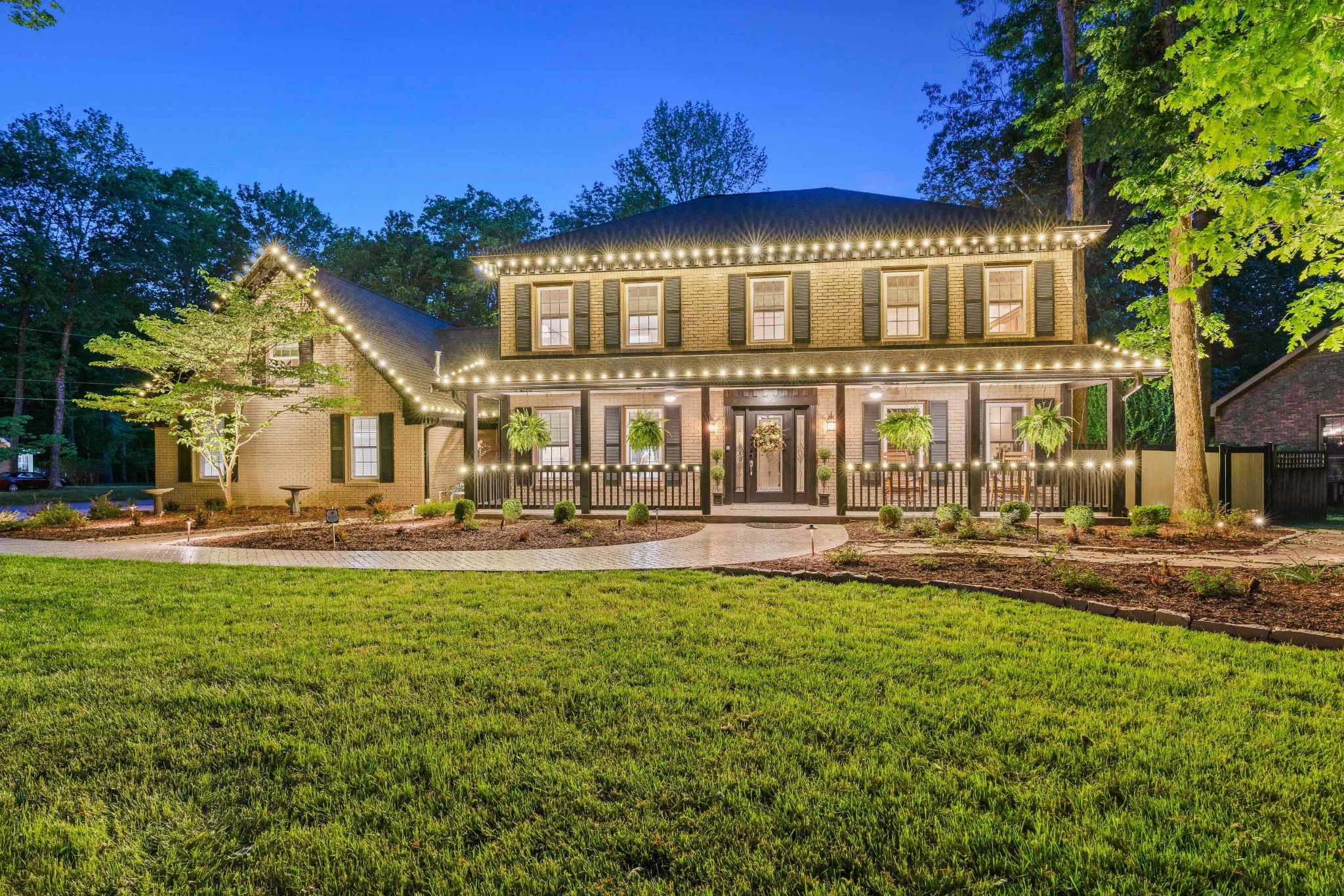 a view of a house with a swimming pool