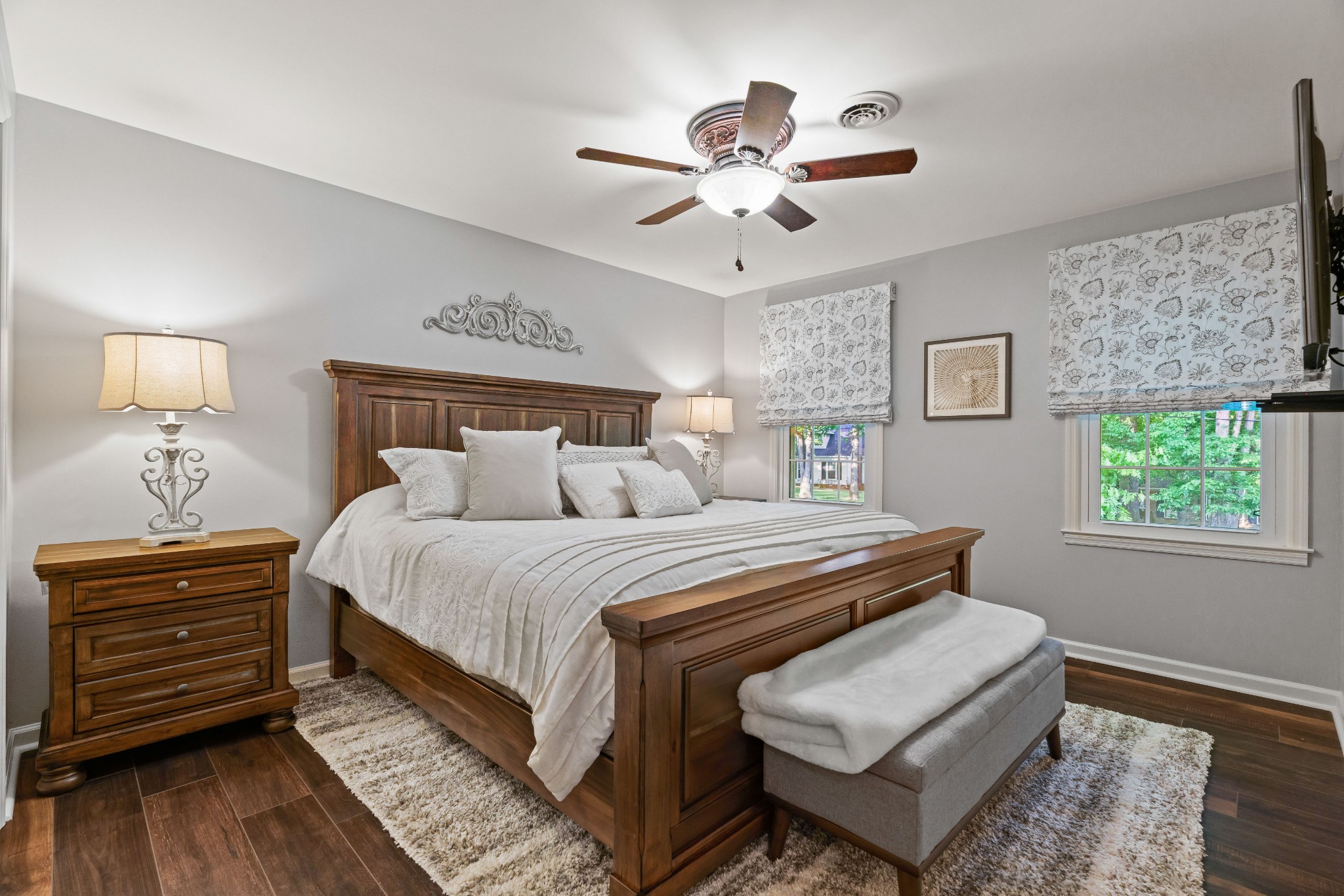 204 Hidden Lake Road Hendersonville, TN 37075 - Photo 43 of 67 a bedroom with bed and wooden floor