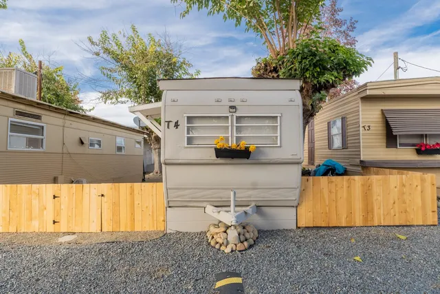 a view of a house with a patio