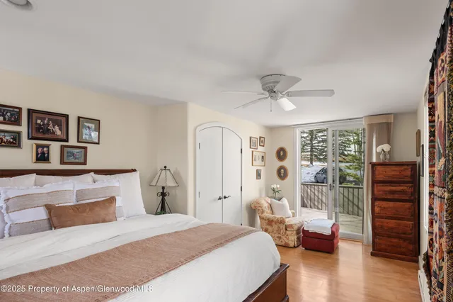 a bed room with a bed and a couch