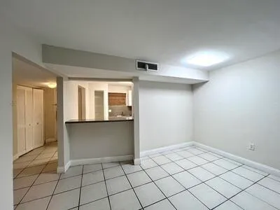 a view of an empty room