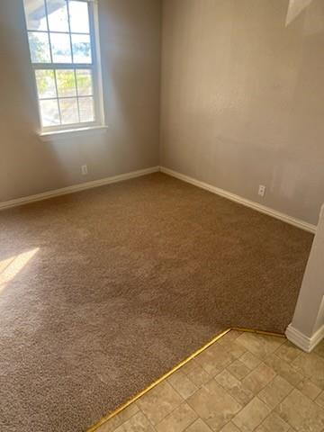 3133 Tbd County Road Lone Oak, TX 75453 - Photo 16 of 21 Room featuring neutral-toned walls, brown carpeting, and white baseboards