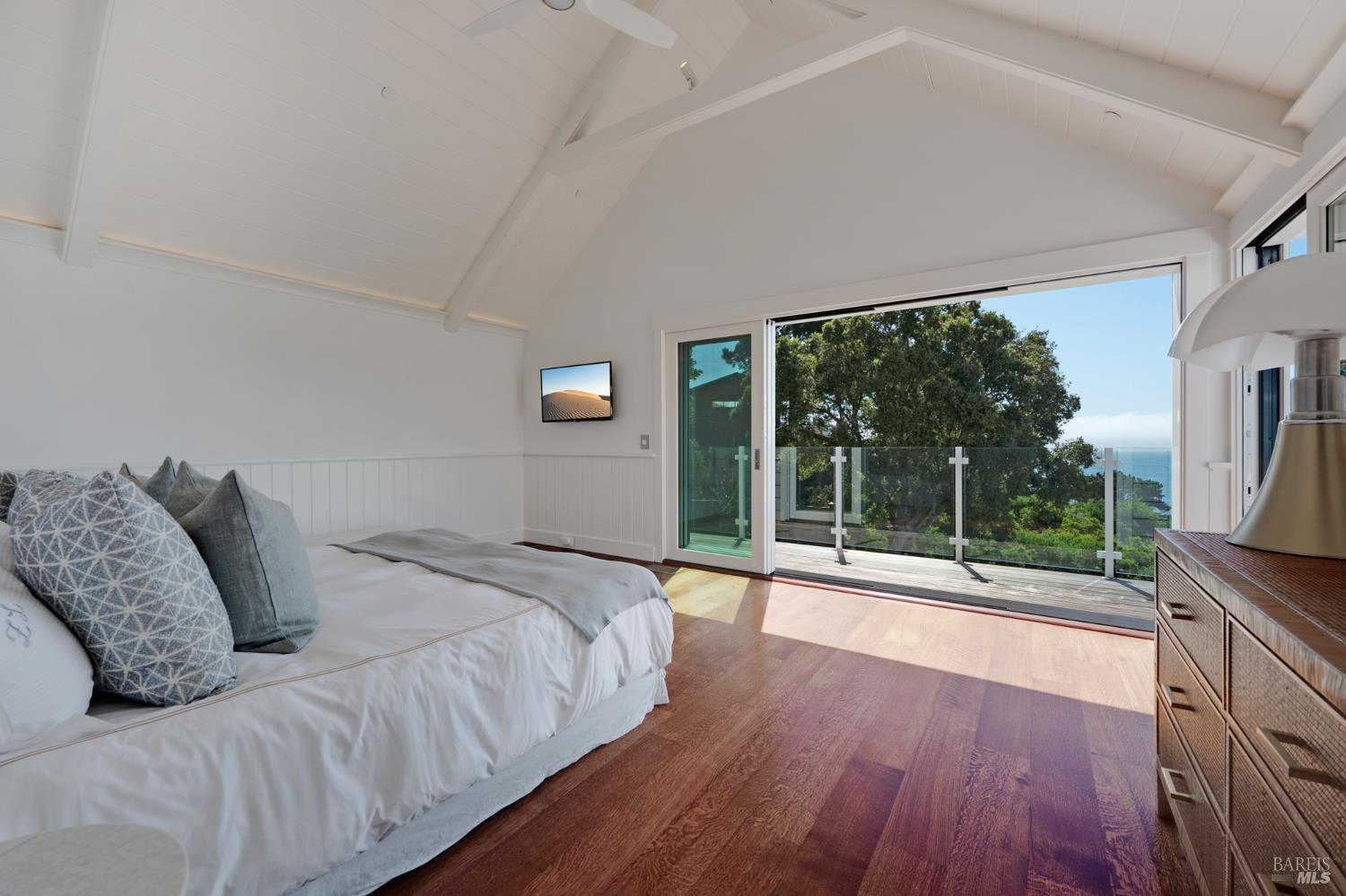 22 Eucalyptus Road Belvedere, CA 94920 - Photo 31 of 64 a bed room with a bed and a view