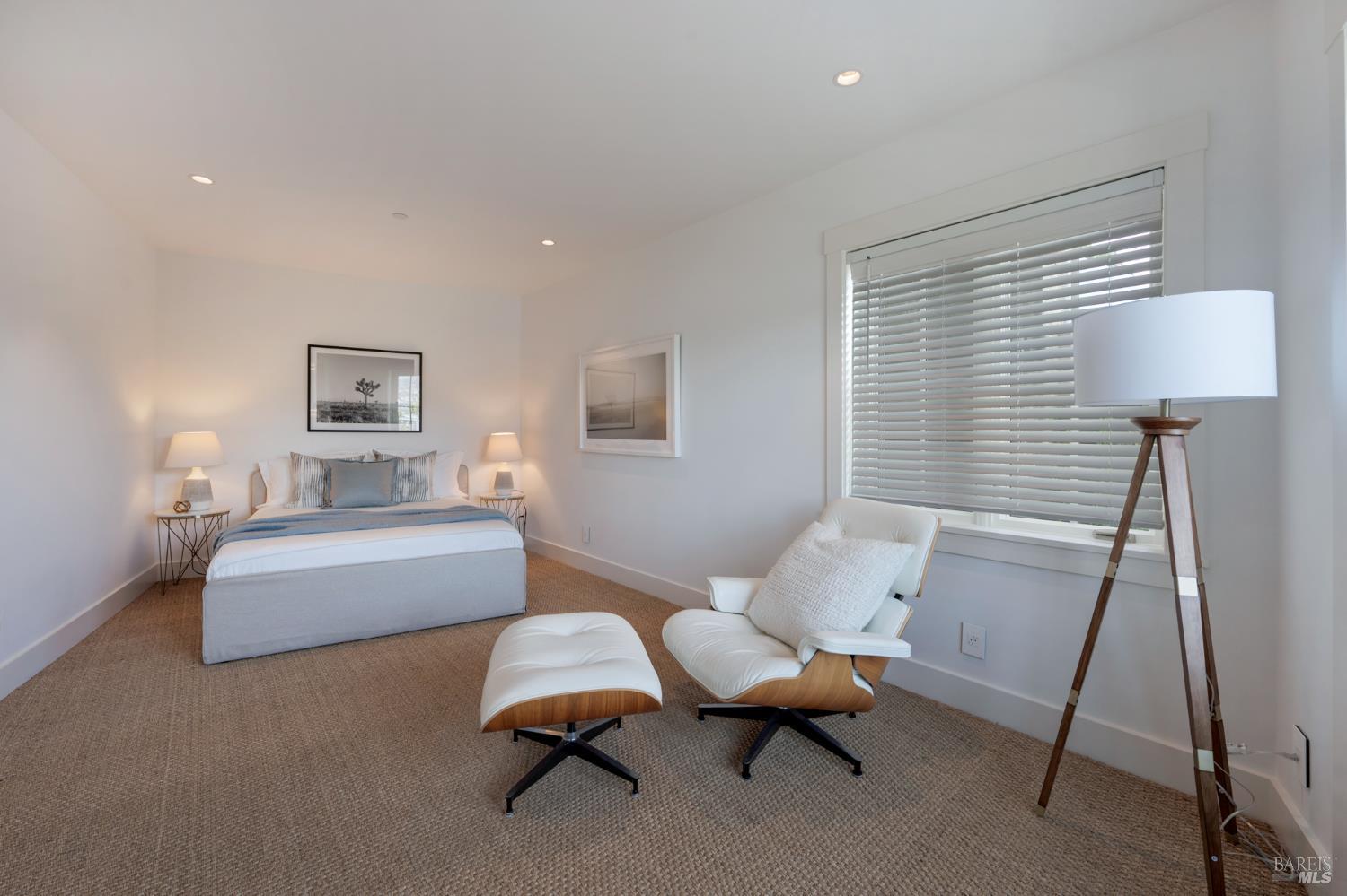 22 Eucalyptus Road Belvedere, CA 94920 - Photo 42 of 64 a living room with furniture and a window