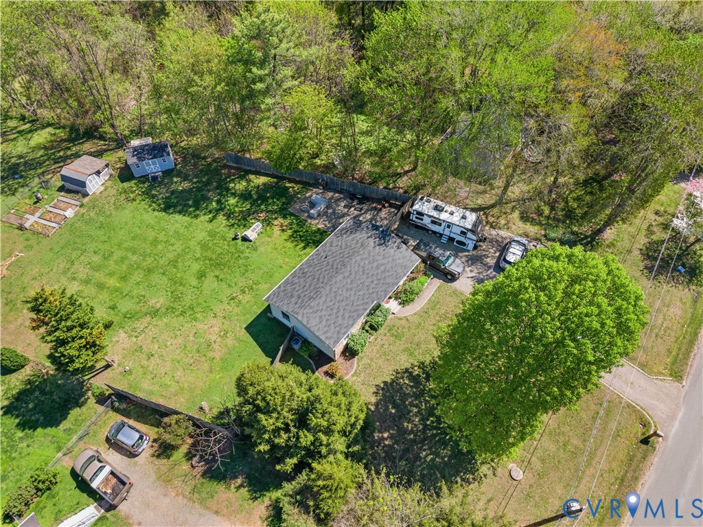 2980 Three Chopt Road Gum Spring, VA 23065 - Photo 24 of 27 an aerial view of a house with a yard