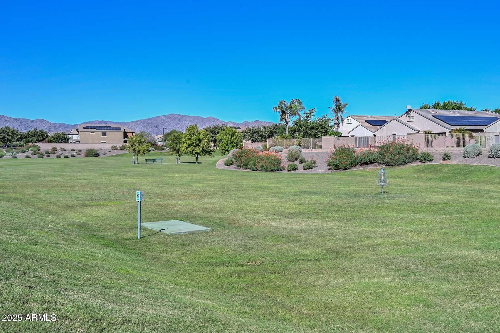 17687 West Charter Oak Road Surprise, AZ 85388 - Photo 46 of 52 a view of a garden with a building in the background