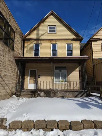 a front view of a house
