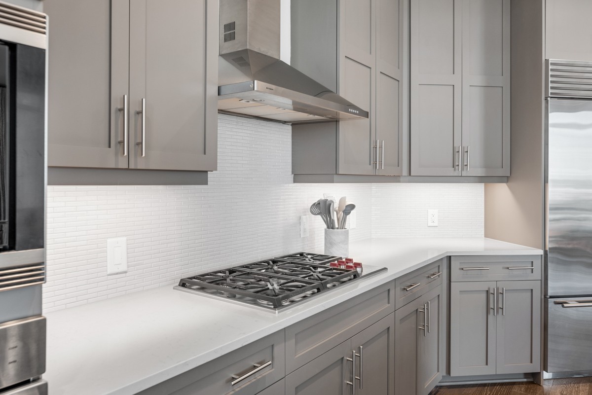 20 Rutledge Street, Unit 407 Nashville, TN 37210 - Photo 16 of 56 a kitchen with cabinets and appliances