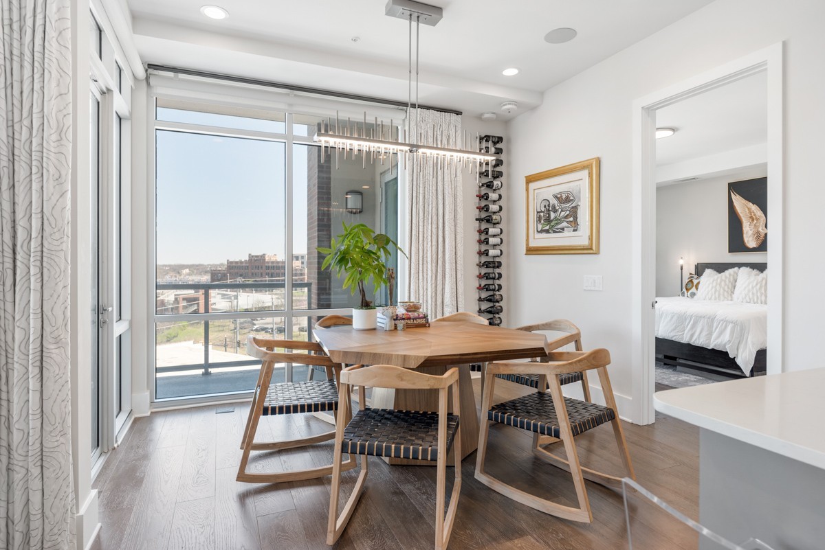 20 Rutledge Street, Unit 407 Nashville, TN 37210 - Photo 19 of 56 a dining room with furniture and window