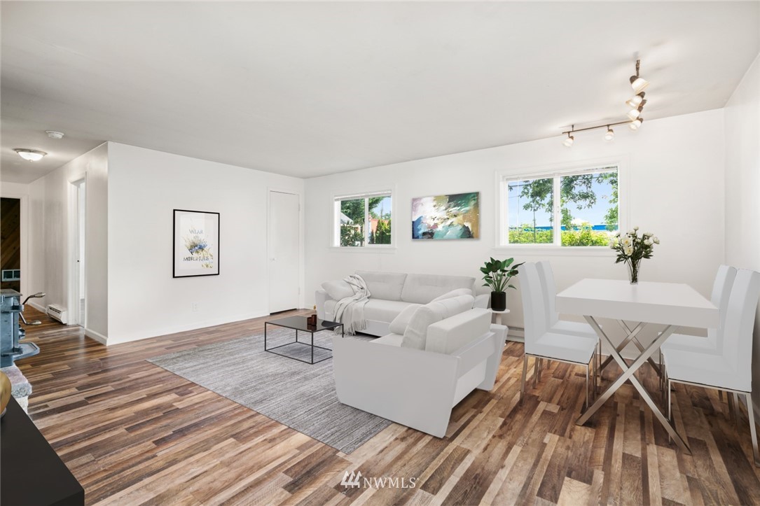 5308 Northeast 4th Street Renton, WA 98059 - Photo 7 of 27 a living room with furniture and a wooden floor