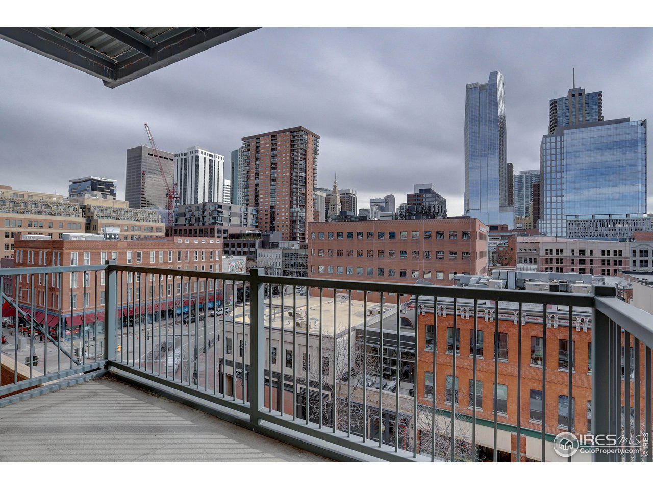 1499 Blake Street, Unit 6G Denver, CO 80202 - Photo 20 of 37 a view of city from a balcony