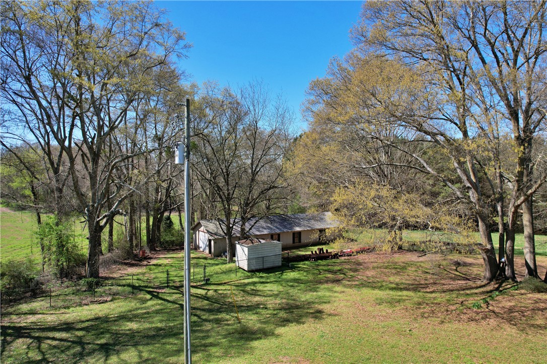 7893 Athens Road Carnesville, GA 30521 - Photo 47 of 50 This expansive lot features mature trees and a modest structure, offering ample outdoor space.