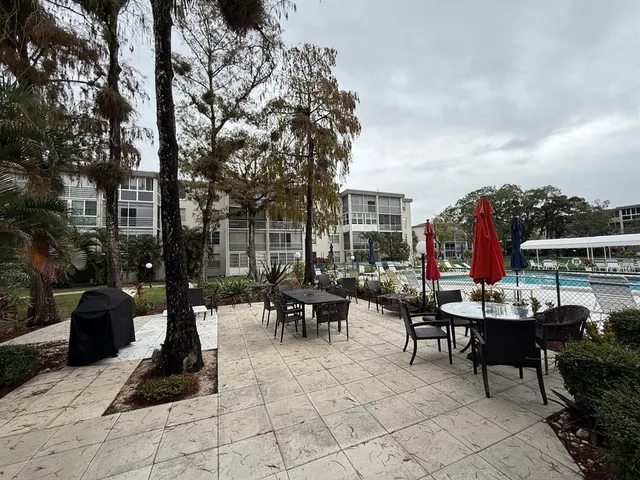 a view of outdoor space with seating area