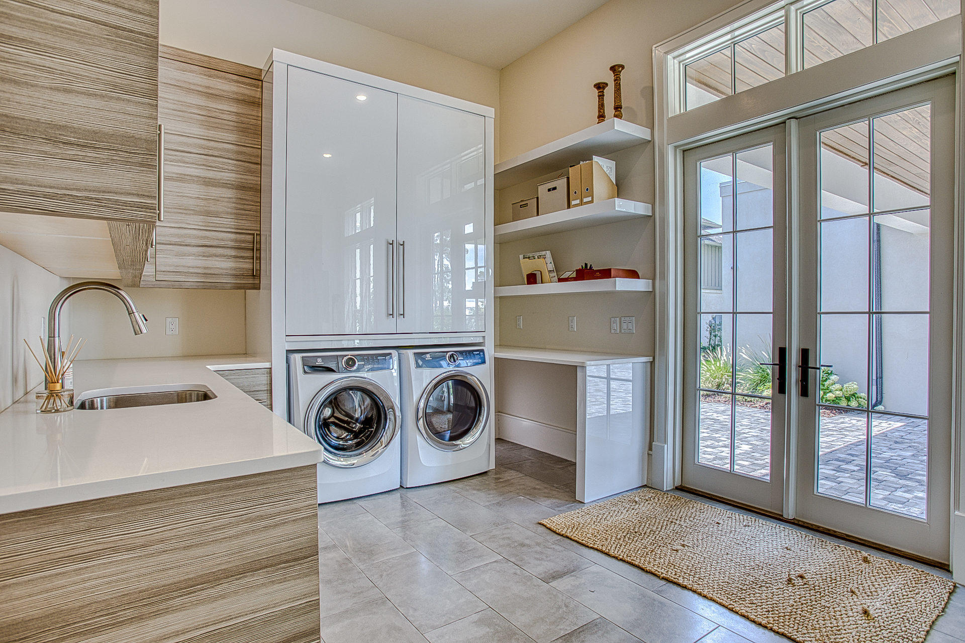 1023 Driftwood Point Road Santa Rosa Beach, FL 32459 - Photo 15 of 38 a utility room with dryer and washer