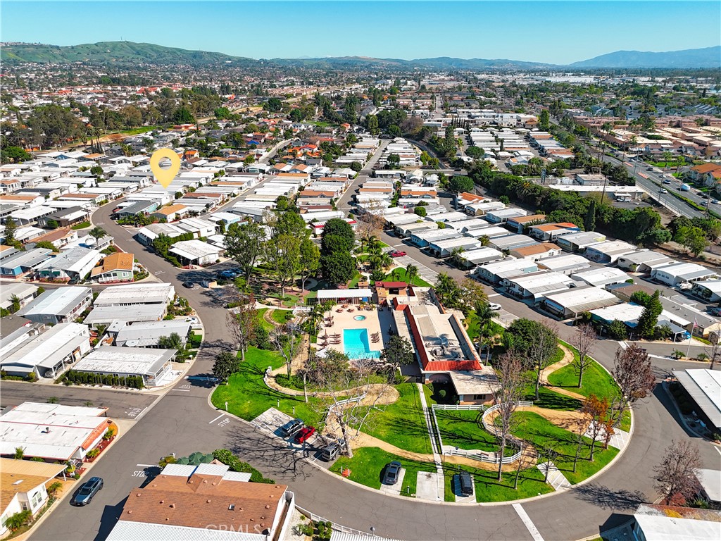 1001 West Lambert Road, Unit 258 La Habra, CA 90631 - Photo 50 of 75 an aerial view of residential houses with outdoor space