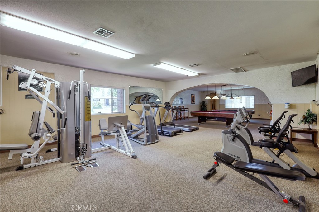 1001 West Lambert Road, Unit 258 La Habra, CA 90631 - Photo 68 of 75 a view of a room with gym equipment