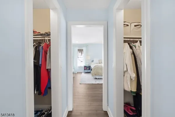 a view of a walk in closet