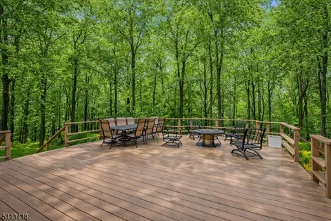 a view of a bench in the roof deck