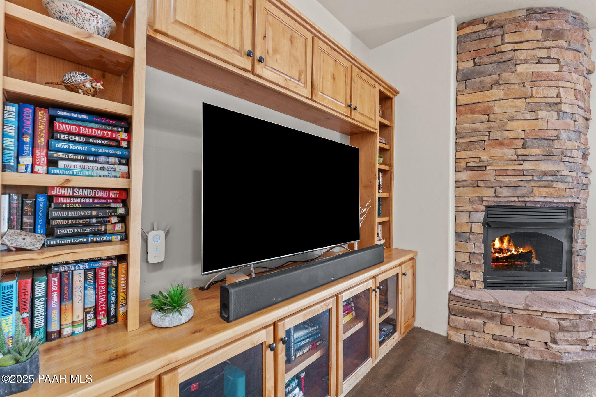 2100 West Silverlode Drive Wickenburg, AZ 85390 - Photo 12 of 51 a living room with fireplace furniture and a flat screen tv