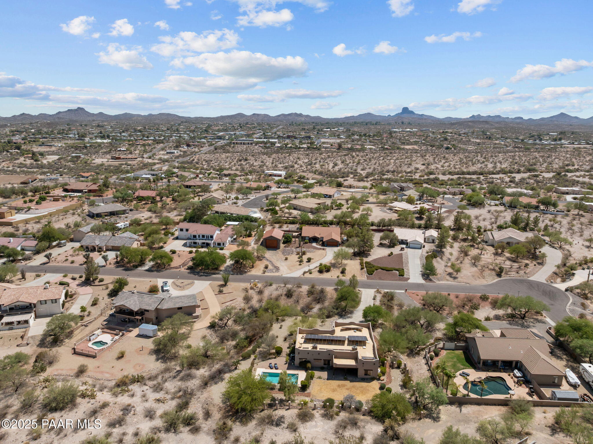 2100 West Silverlode Drive Wickenburg, AZ 85390 - Photo 50 of 51 an aerial view of residential houses with outdoor space