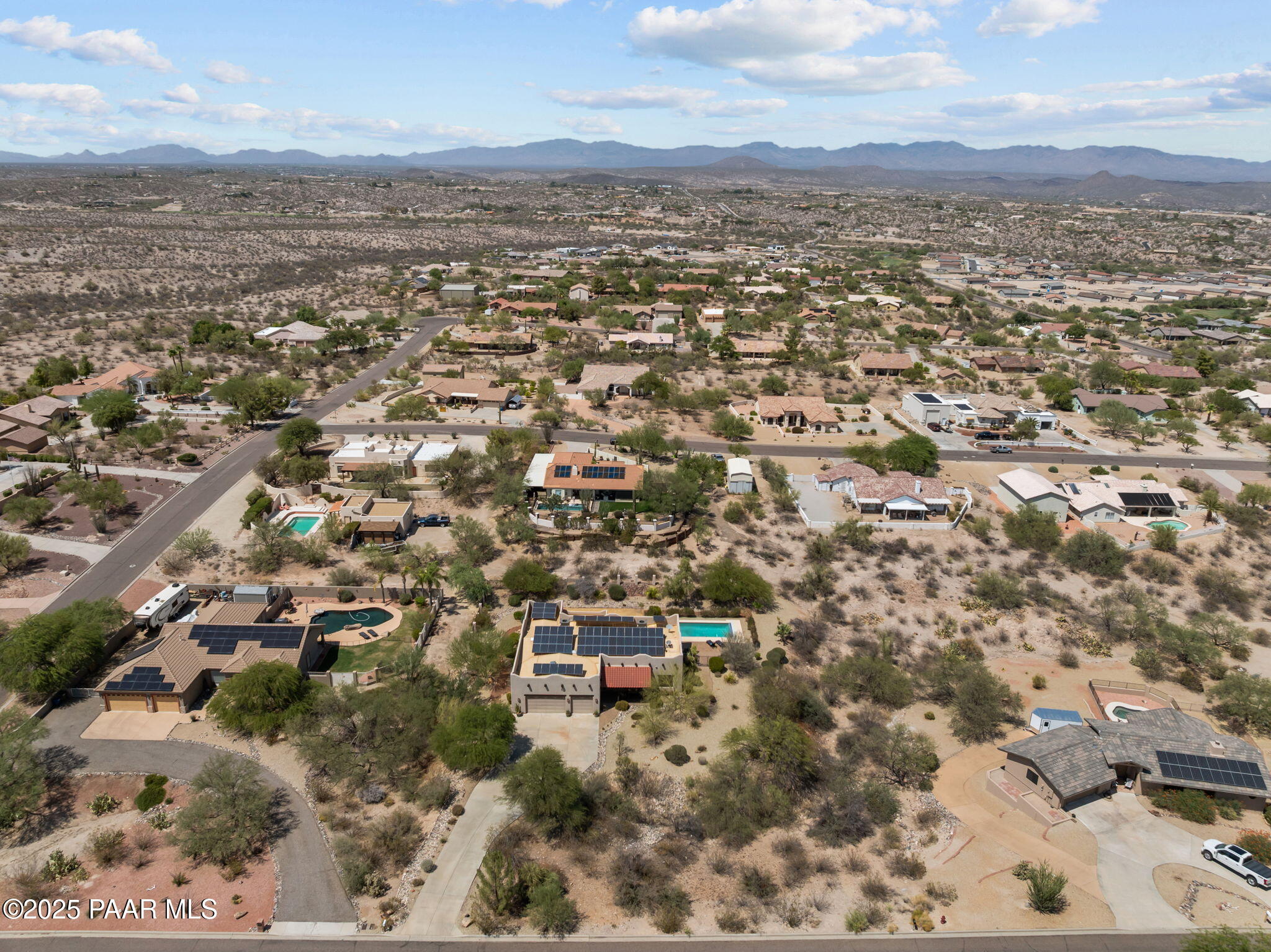 2100 West Silverlode Drive Wickenburg, AZ 85390 - Photo 51 of 51 an aerial view of residential building with parking space