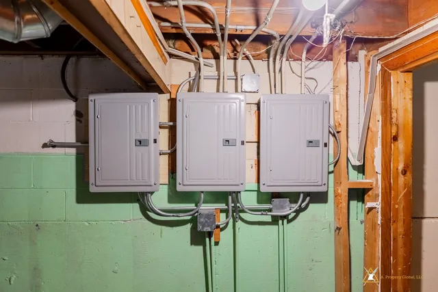 a house with next to a yard