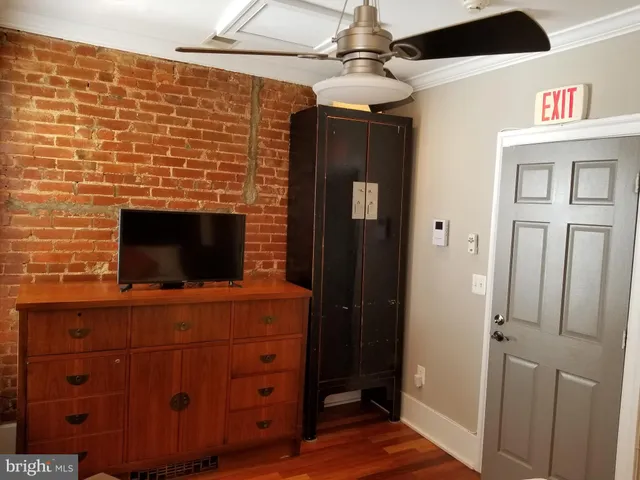 a room with a flat screen tv