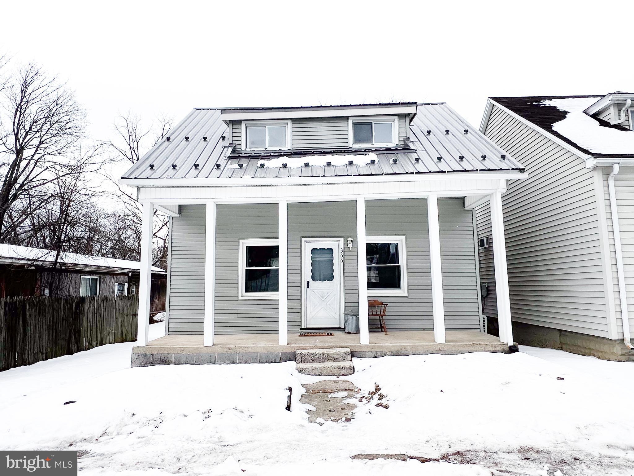 a front view of a house