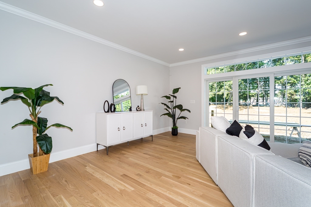 293 Bacon Street, Unit A Natick, MA 01760 - Photo 14 of 35 a view of living room with wooden floor and potted plant