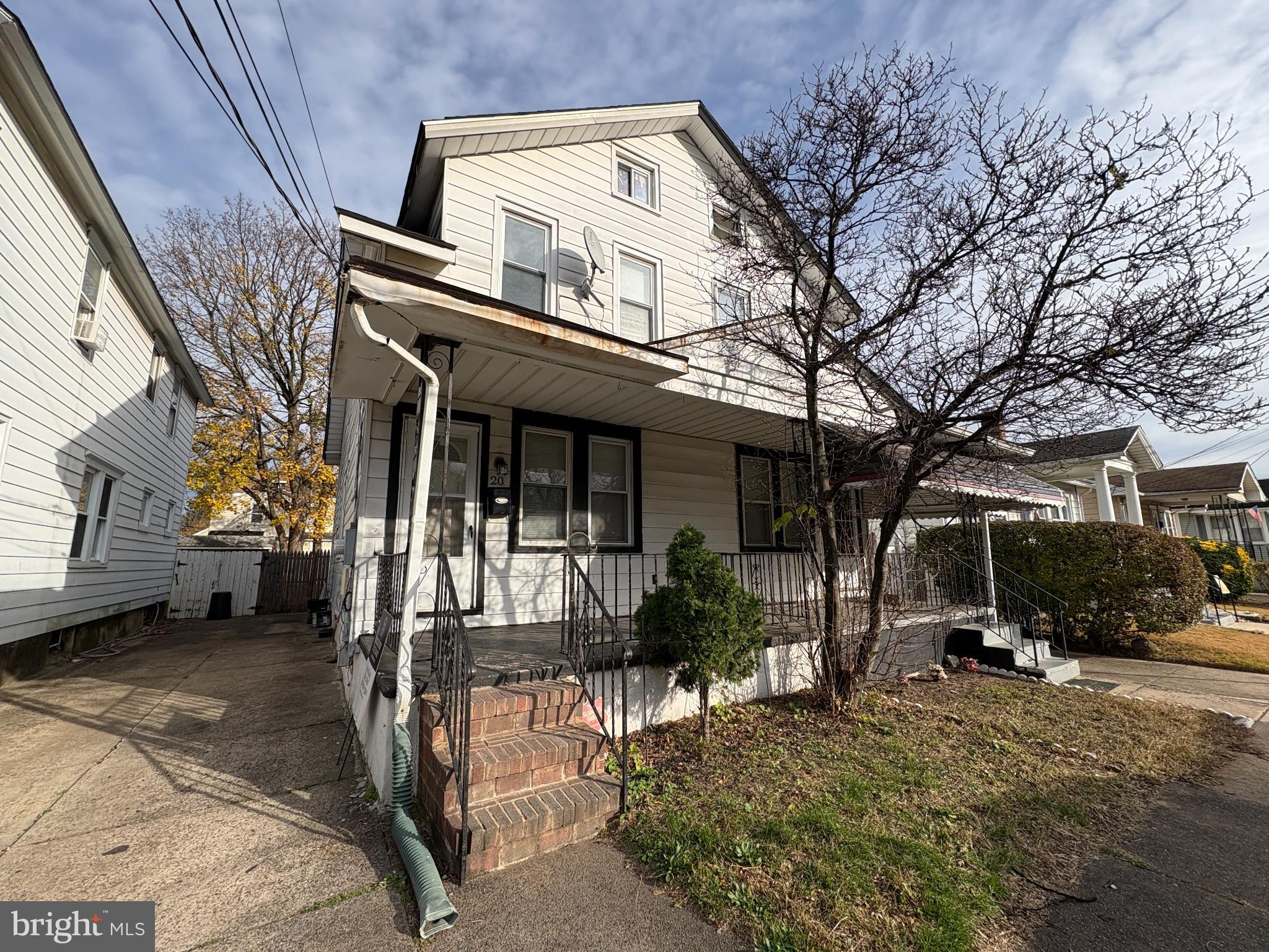 a view of a house with a patio