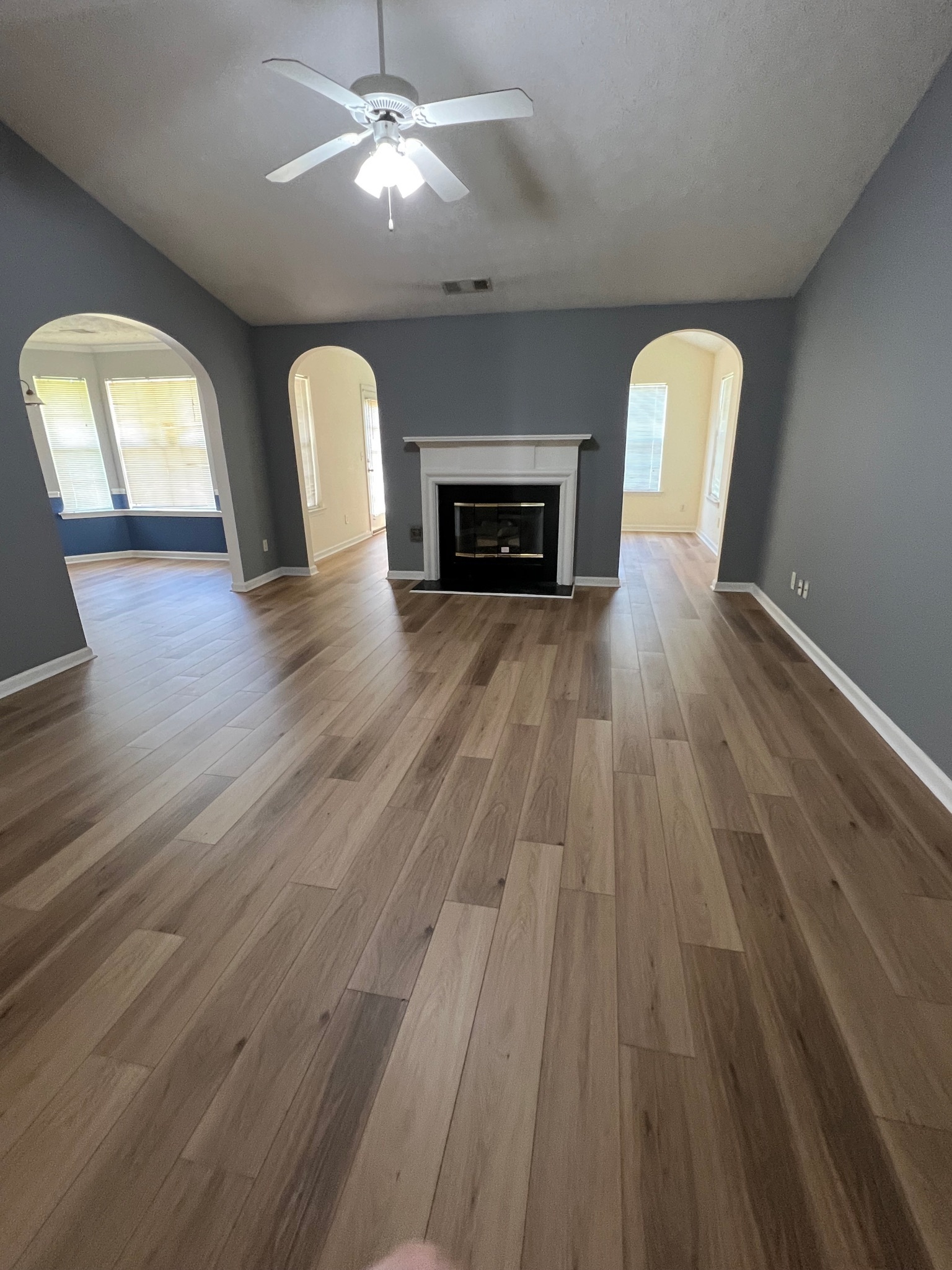 3769 Stagecoach Pass Ellenwood, GA 30294 - Photo 3 of 23 a view of empty room with wooden floor and fan