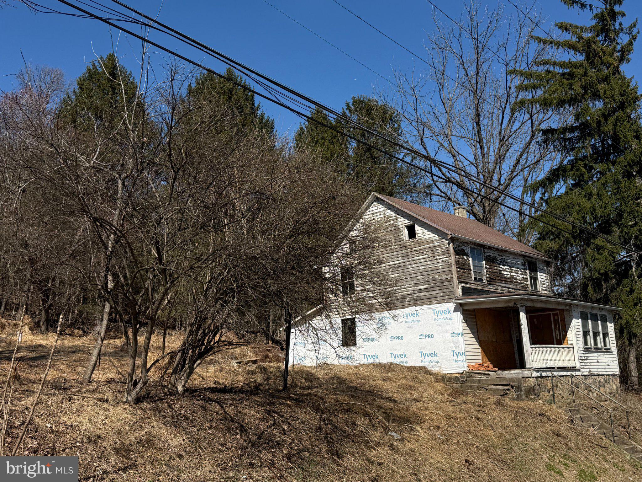 Charming fixer-upper in nature's embrace.