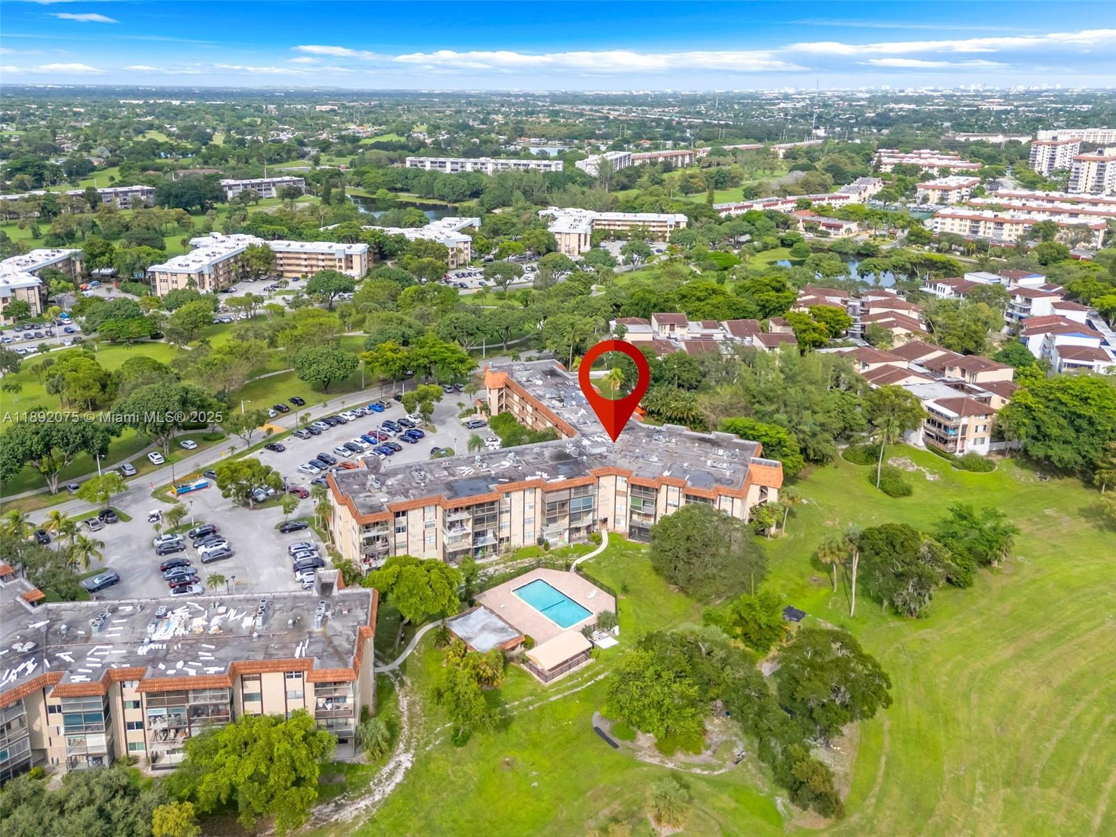 6100 South Falls Cir Drive, Unit 410 Lauderhill, FL 33319 - Photo 32 of 39 an aerial view of residential houses with outdoor space and street view