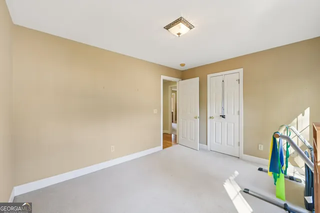 a view of a city with mountains in the background